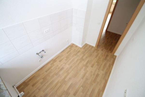 Einblick in die neue Küche