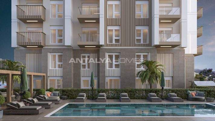 Apartments in a Complex with Pool and Security in Kepez Antalya