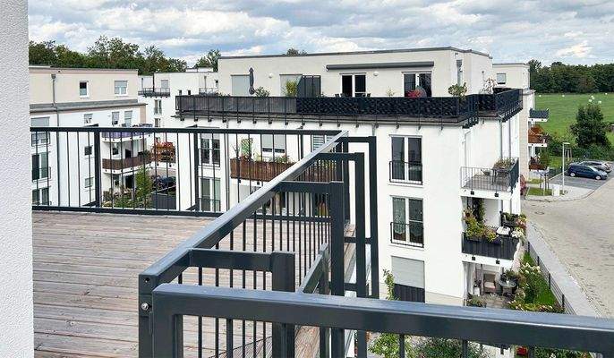 Blick von der Dachterrasse