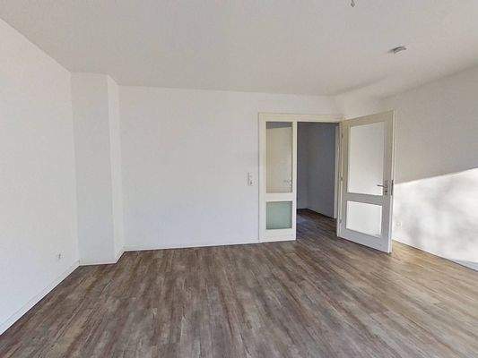 Ansicht II: Wohn- und Esszimmer