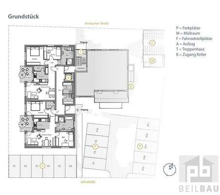 Lageplan - Übersicht Erdgeschoss