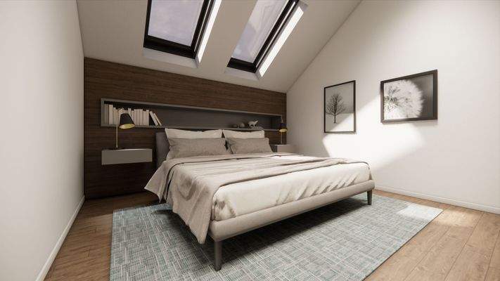 Schlafzimmer - Visualisierung, Abweichungen möglich!