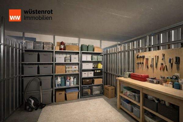 Abstellraum Keller (Möblierung visualisiert)