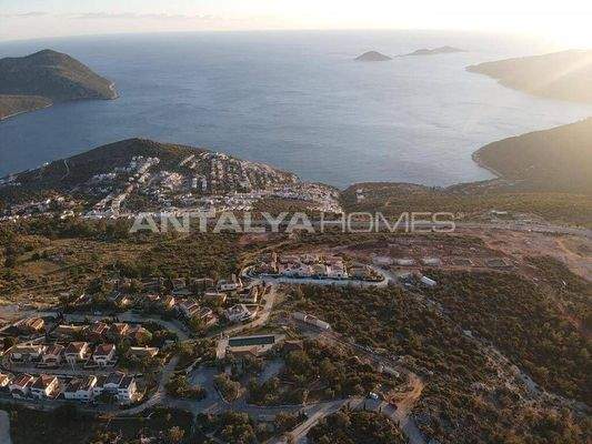Sea and Nature-View Plots with Construction Permit in Kas Kalkan