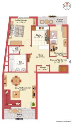 Grundriss Johann-Clanze-Str. 31A