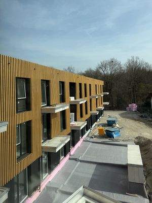 Haus B - Fassade fast fertig