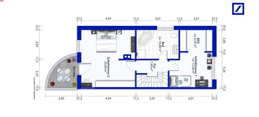 Grundriss Obergeschoss
