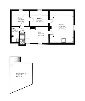 Grundriss Skizze 2.OG