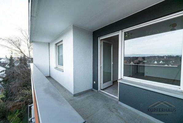 Viel Platz auf Balkon