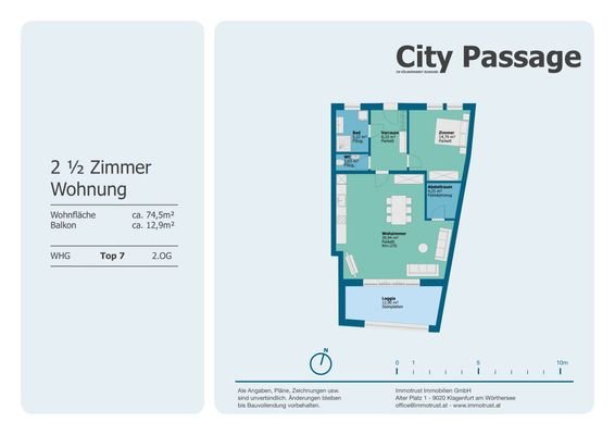 Plan Wohnung Top 7 - 2.OG