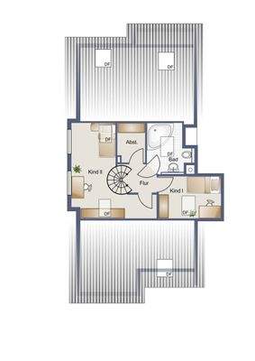 Grundriss Wohnung 5.2