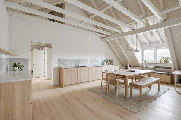 Küche mit Essplatz DG KI unterstütz