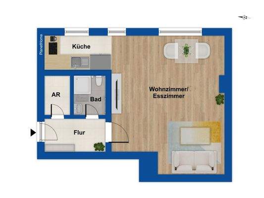 Grundriss Wohnung