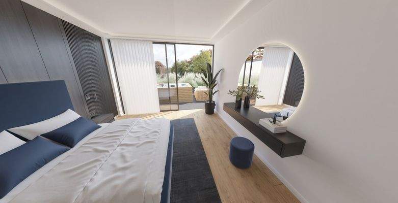 Visualisierungsbeispiel Schlafzimmer WGH 10