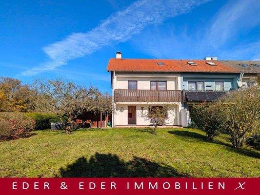 Südansicht des gepflegten Reiheneckhauses