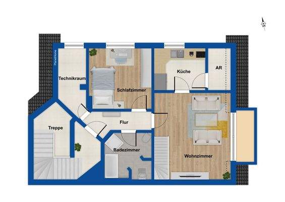 Grundriss Obergeschoss