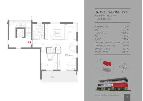 Grundriss Wohnung 4
