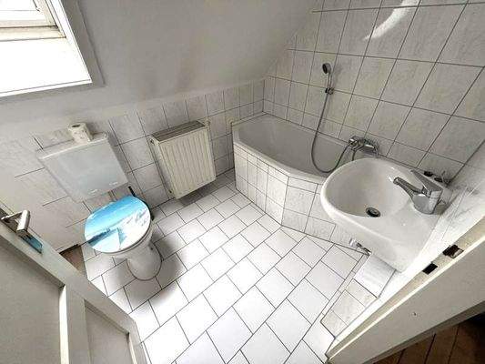 Badezimmer im Dachgeschoss