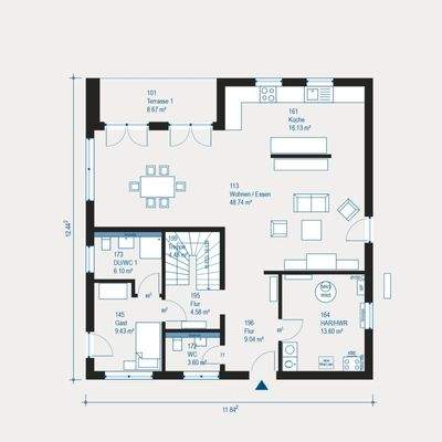 Grundriss EG veränderbar