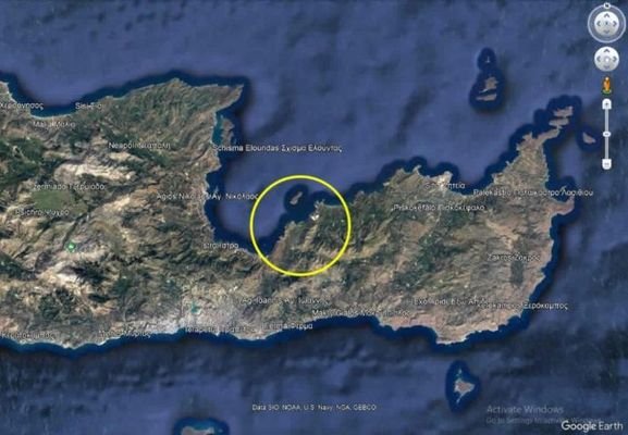 Kreta, Kavousi: Meerblick-Baugrundstück in Tholos 