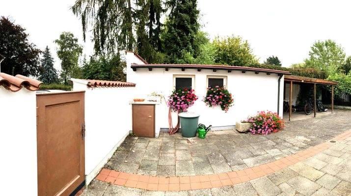 Eingang Garage Carport