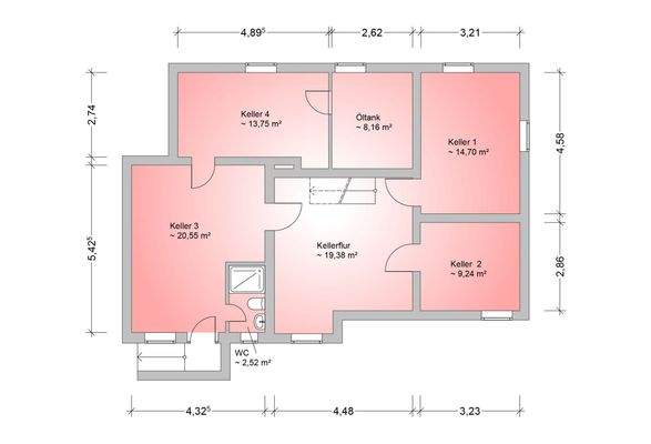 Grundriss Keller