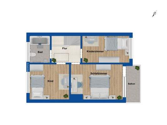 Grundriss Obergeschoss