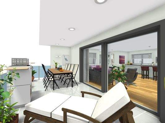 Visualisierung Balkon