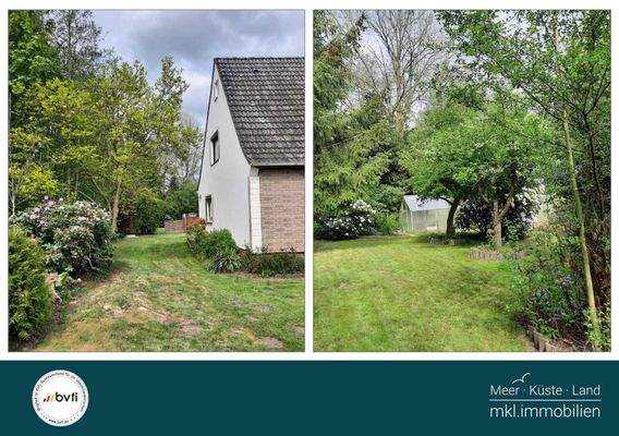 Seitenansicht vom Haus