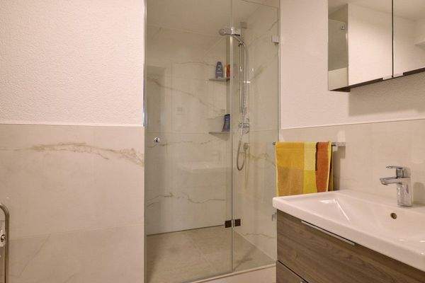 Blick in das Badezimmer