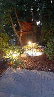 36 Springbrunnen im Garten