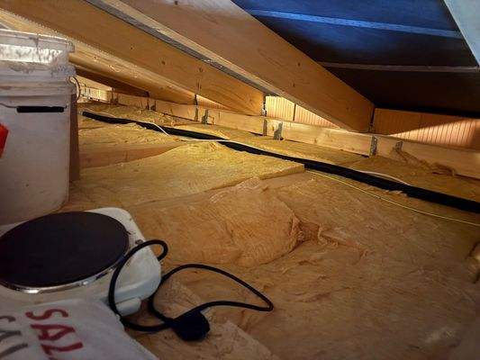 Deckendämmung sichtbar