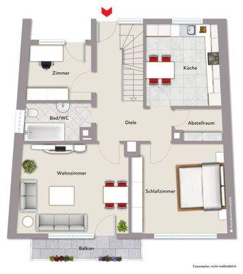 Grundriss Obergeschoss