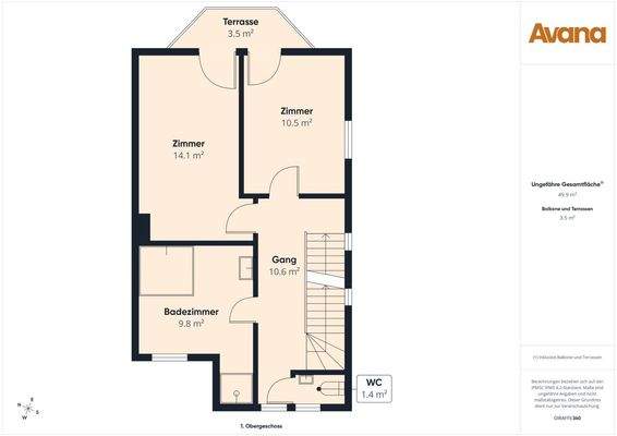 Grundriss Obergeschoss