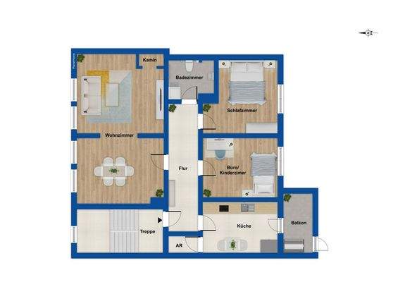 Grundriss Hochparterre