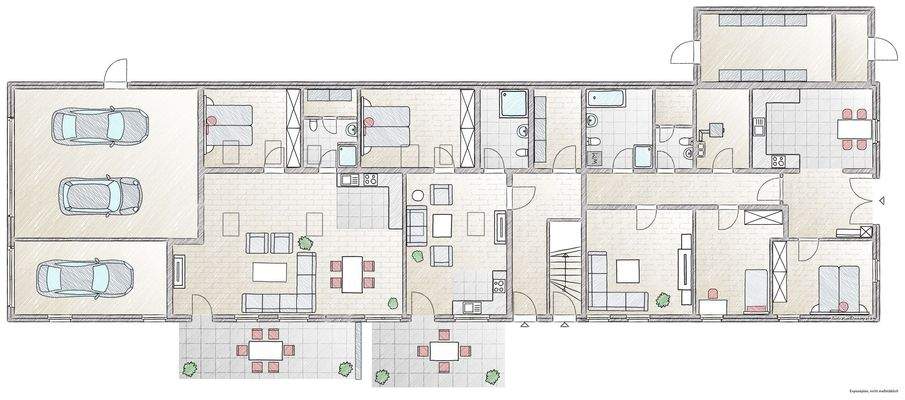 Nebengebäude - Erdgeschoss