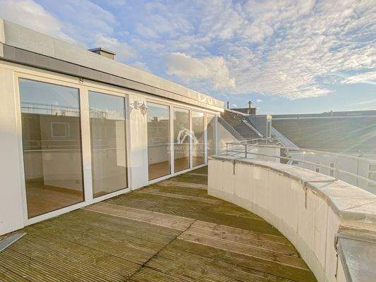 Blick auf die Terrasse