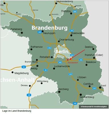 Lage im Land Brandenburg