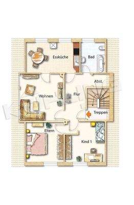 Grundriss OG Nutzungsvariante ZFH