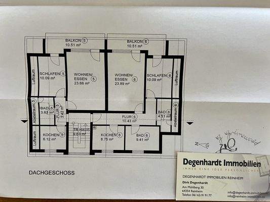 2. Obergeschoss Whg. 5 u. 6