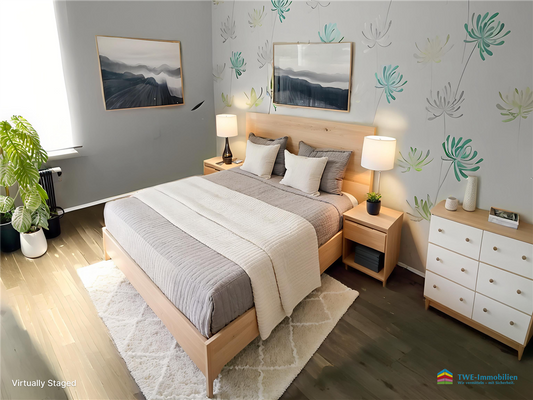 Schlafzimmer - virtually staged