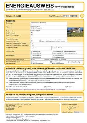 Energieausweis 1