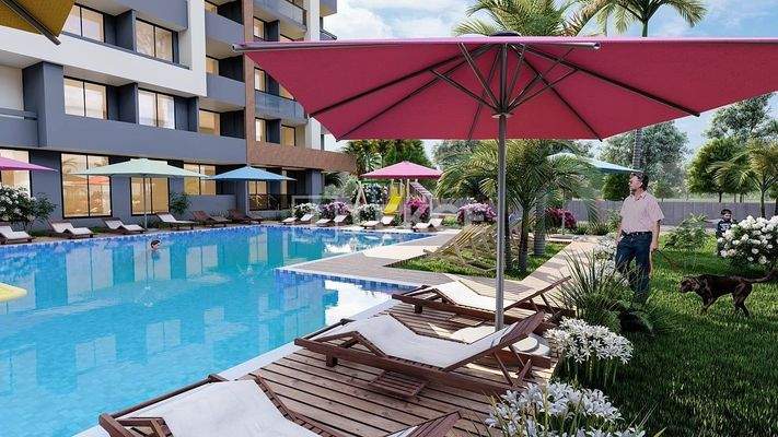 Newly-Built Apartments in a Stylish Project in Arpaçbahşiş Mersin