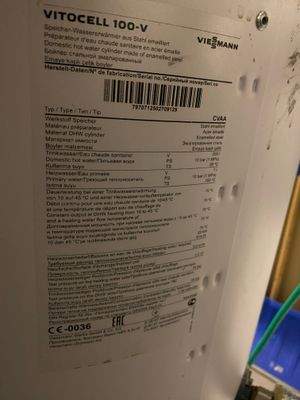 72/ 7/2025 neuer Wärmetauscher - Boiler mit 200 l - VIESSMANN Vitocell 100-V