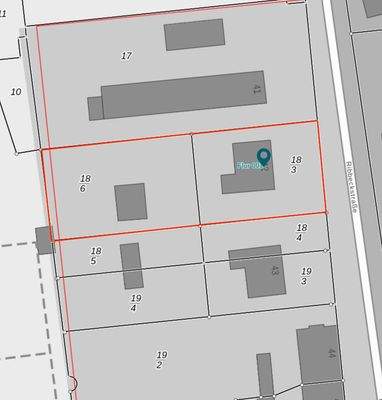 Section of cadastral map