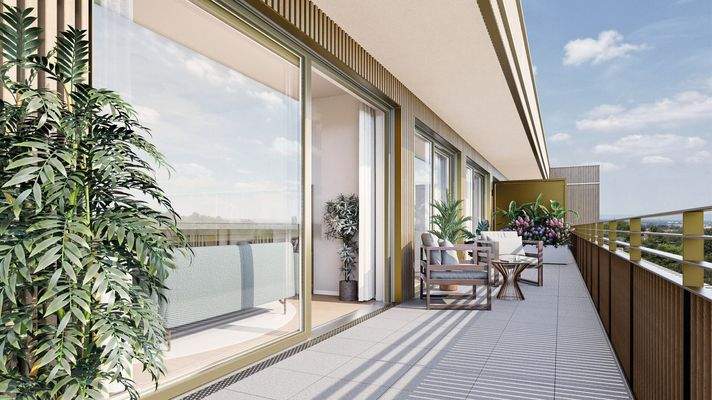 Visualisierung Penthouseterrasse