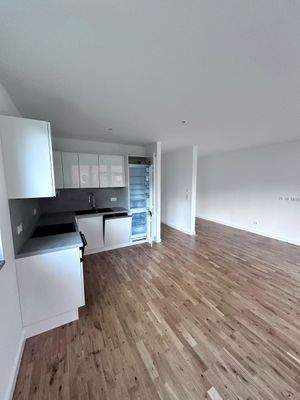 Küche und Wohnzimmer