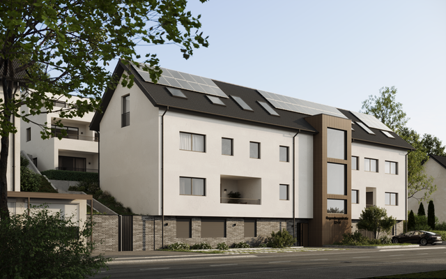 Frontansicht von der Straße - Haus 1