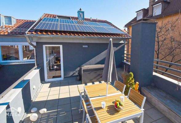 Aussicht Dachterrasse (Sommer)