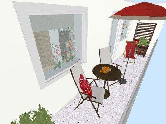 Einrichtungsbeispiel Balkon